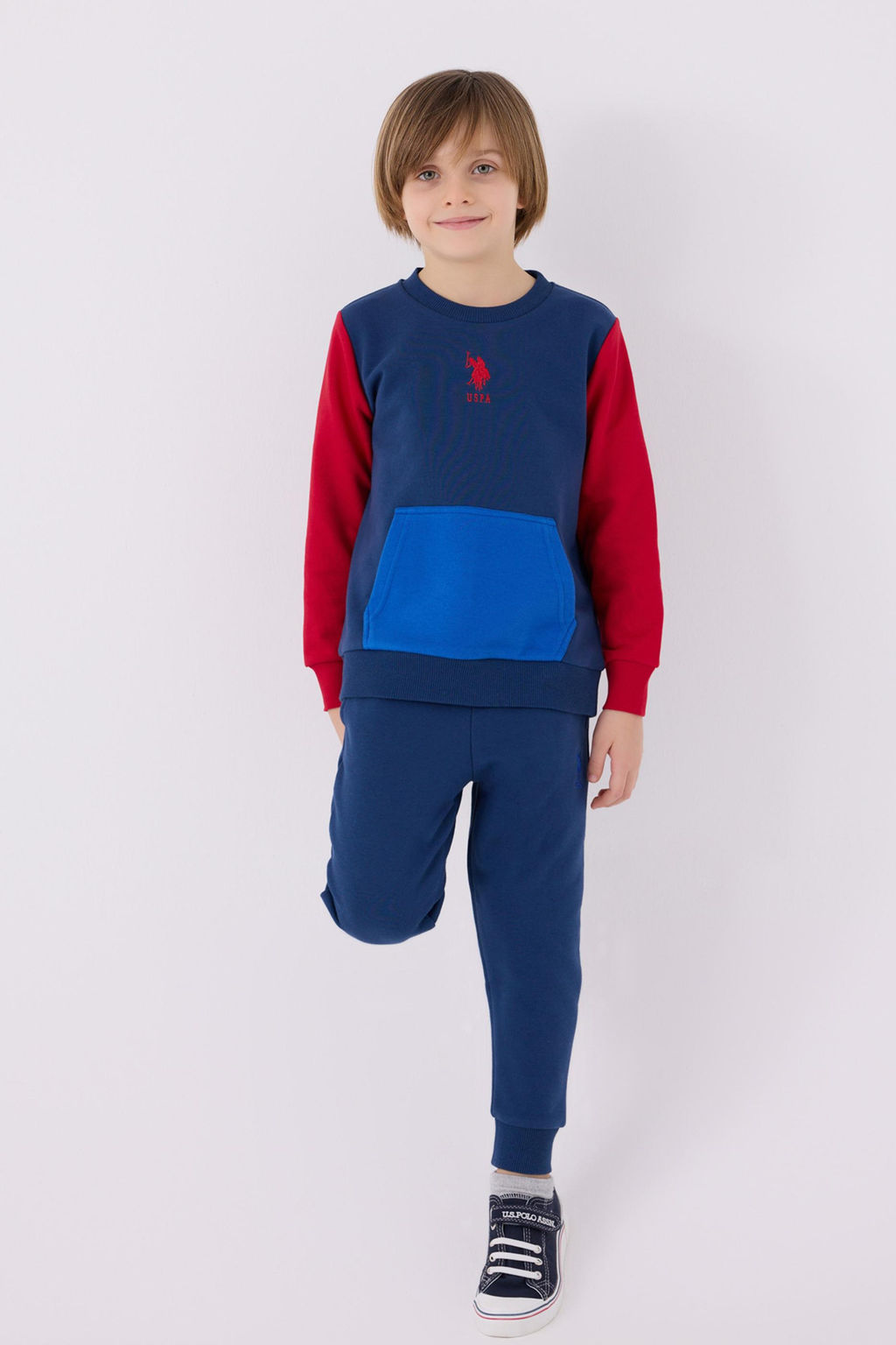 Пижамный комплект цвета индиго для мальчика Неожиданная скидка в корзине - U.s. polo assn фото 3