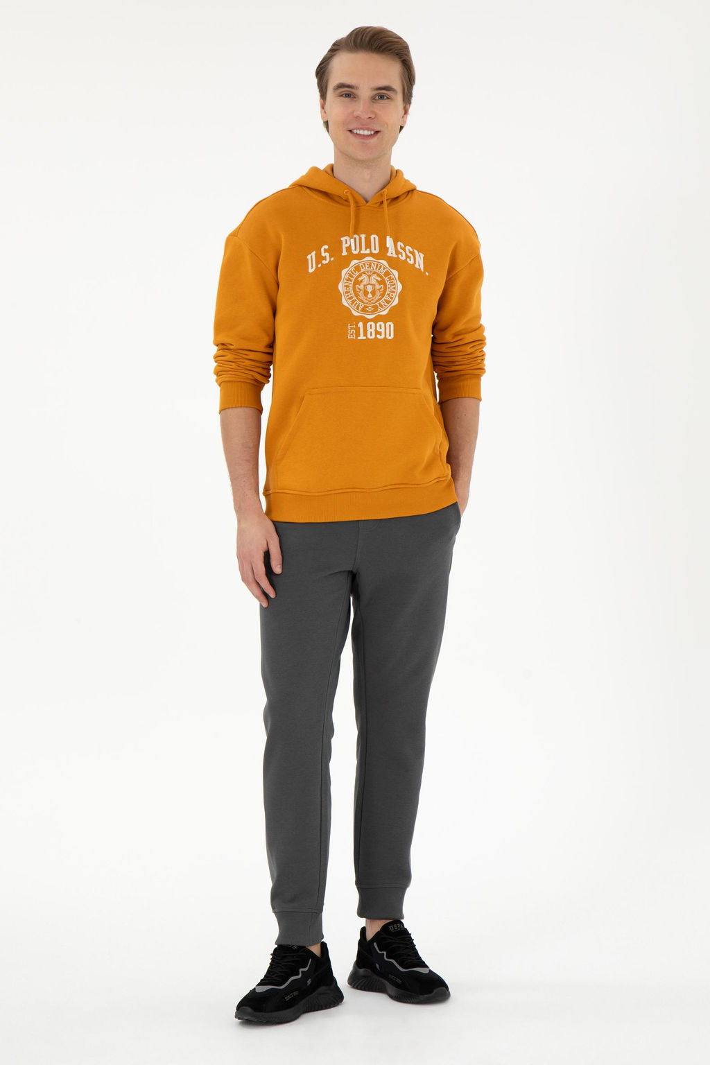 Мужские спортивные штаны антрацитового цвета Неожиданная скидка в корзине - U.s. polo assn фото 3