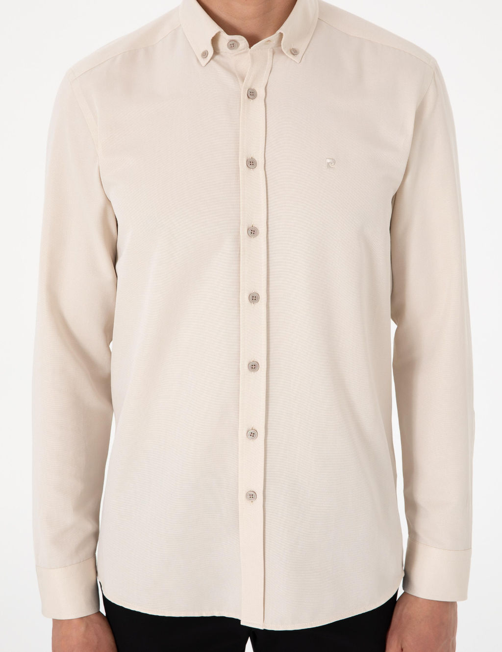 Bej Slim Fit Uzun Kollu G_mlek - Pierre cardin фото 6