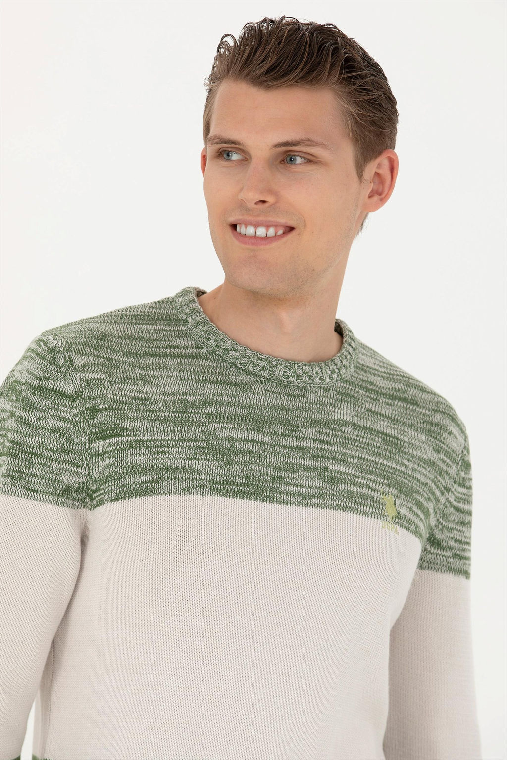 Мужской зеленый свитер Неожиданная скидка в корзине - U.s. polo assn фото 2
