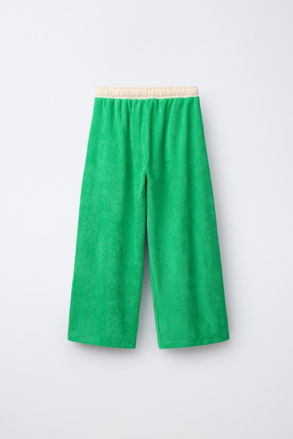 TOWELLING WIDE-LEG TROUSERS - Zara фото 2