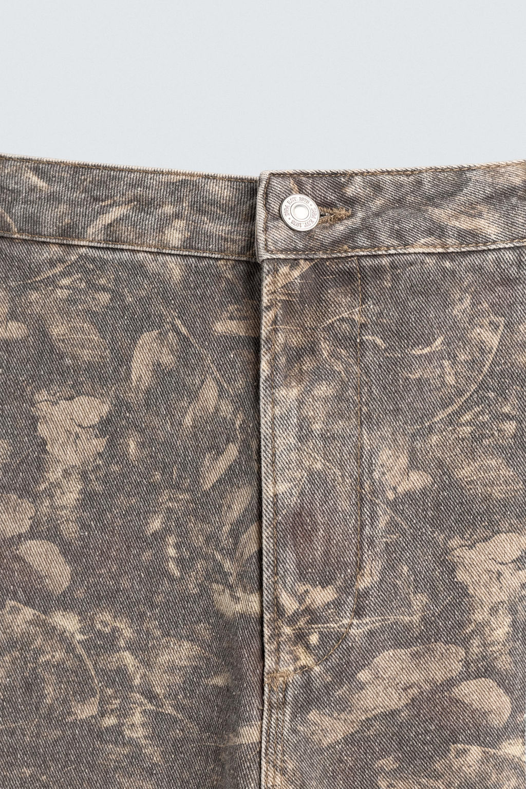 PANTAL?N BOLSILLO CARPINTERO ESTAMPADO HOJAS / 026 - Zara фото 9