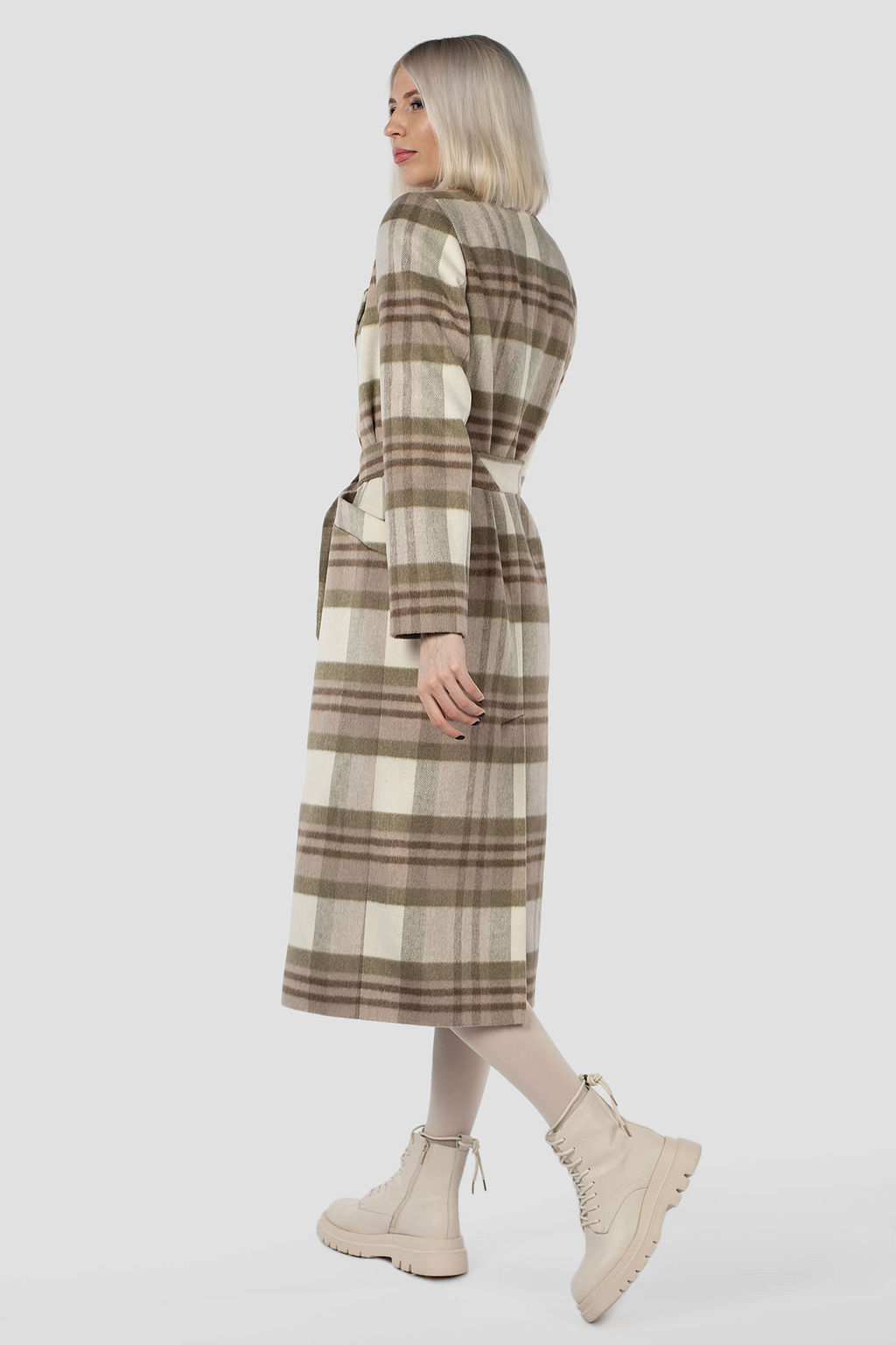 Пальто женское демисезонное (пояс) - El podio фото 6