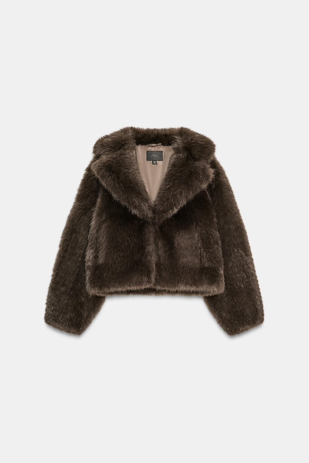 SHORT FAUX FUR COAT - Zara фото 3