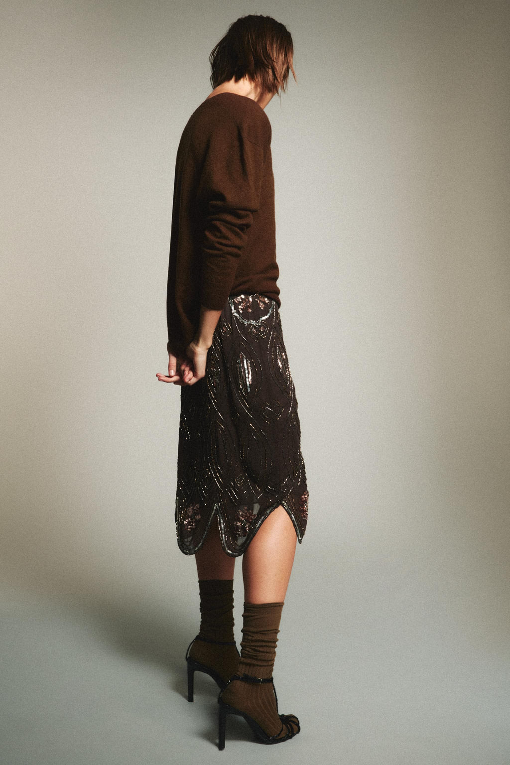 JERSEY 100% LANA EXTRASUAVE ESCOTE PICO / Marr?n