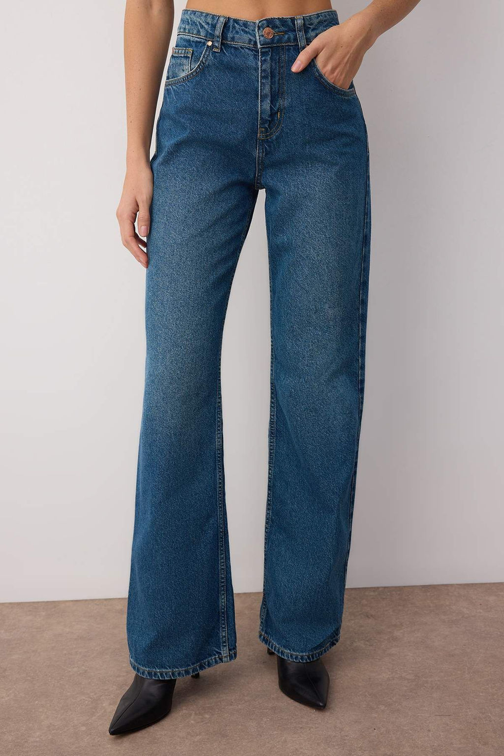 Mavi Yuksek Bel Genis Paca Wide Leg Jeans TWOAW26JE00086 - Trendyolmilla фото 3