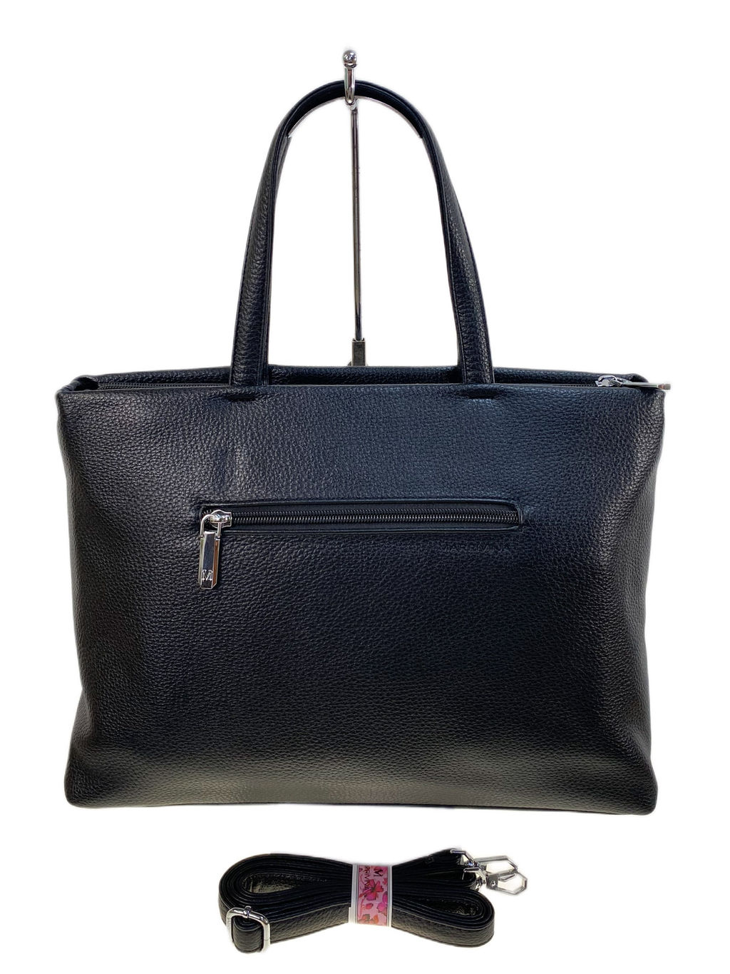 Женская сумка из искусственной кожи, цвет черный - Greta фото 2