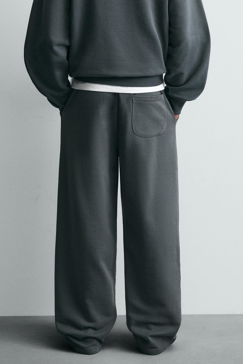 PANTAL?N JOGGER RELAXED FIT B?SICO / Antracita oscuro - Zara фото 3