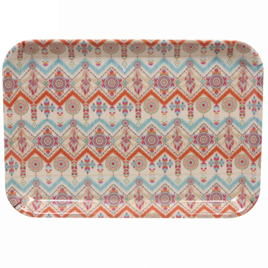 Поднос бамбуковый "Eco Life" 38,5*27см, орнамент