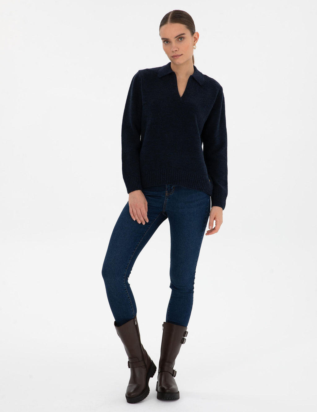 Lacivert Comfort Fit Kazak