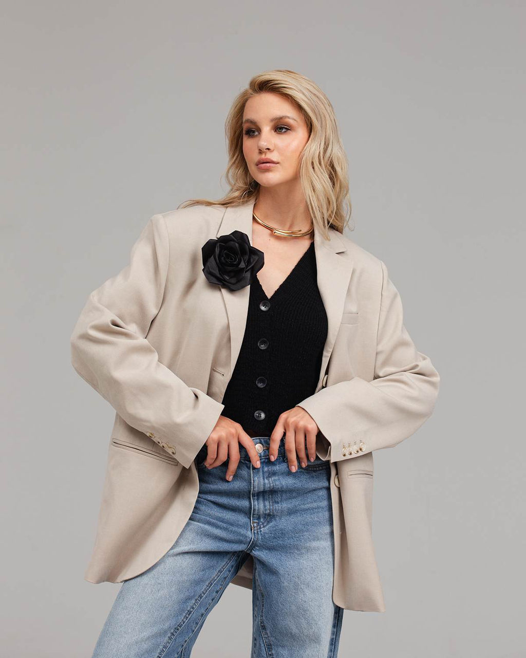 Авторская атласная Брошь цветок