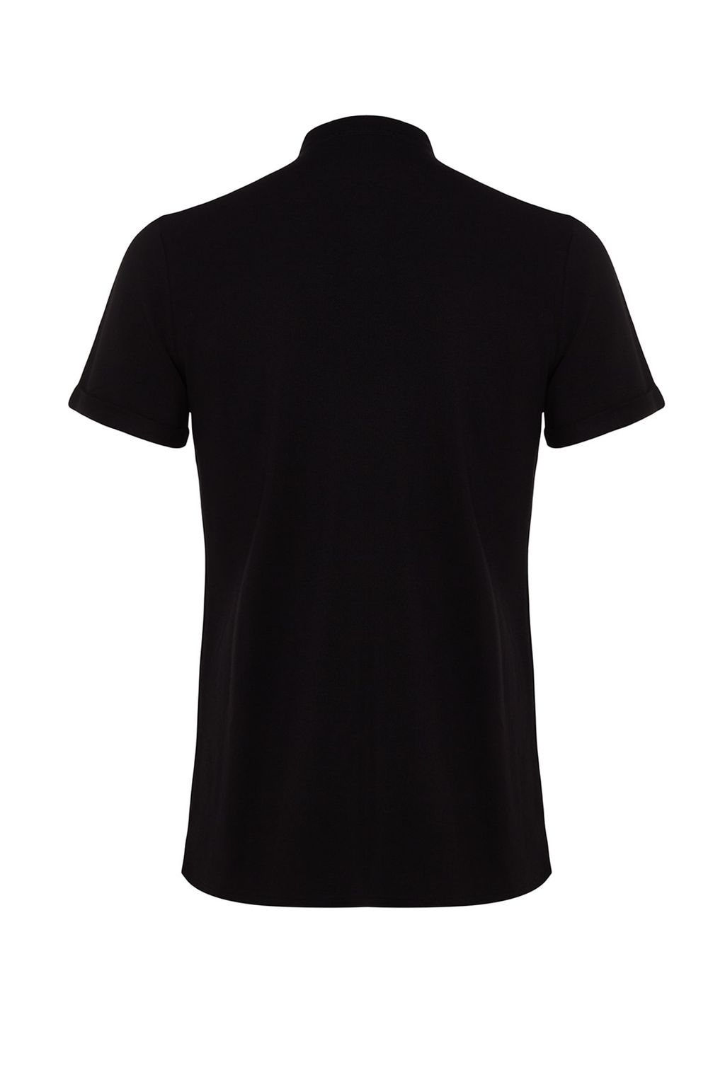 TRENDYOL MAN Siyah Slim Fit Hakim Yaka K?sa Kollu Orme Pike Yazl?k Gomlek TMNSS22GO0025 - Trendyolmilla фото 7