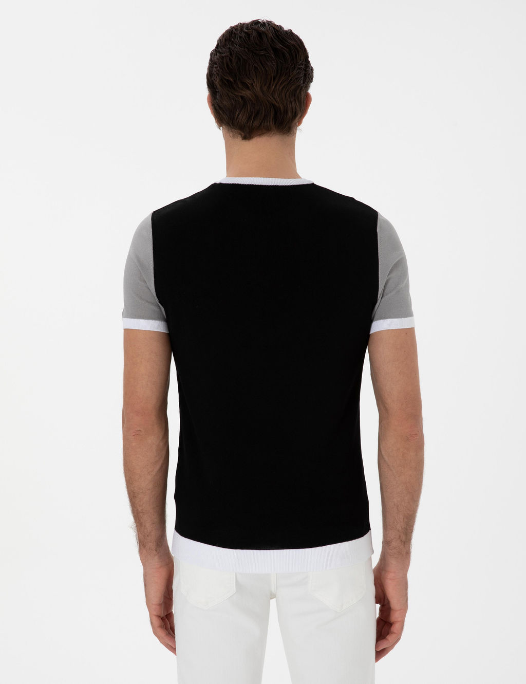 Siyah Slim Fit Triko H_rka - Cacharel фото 5