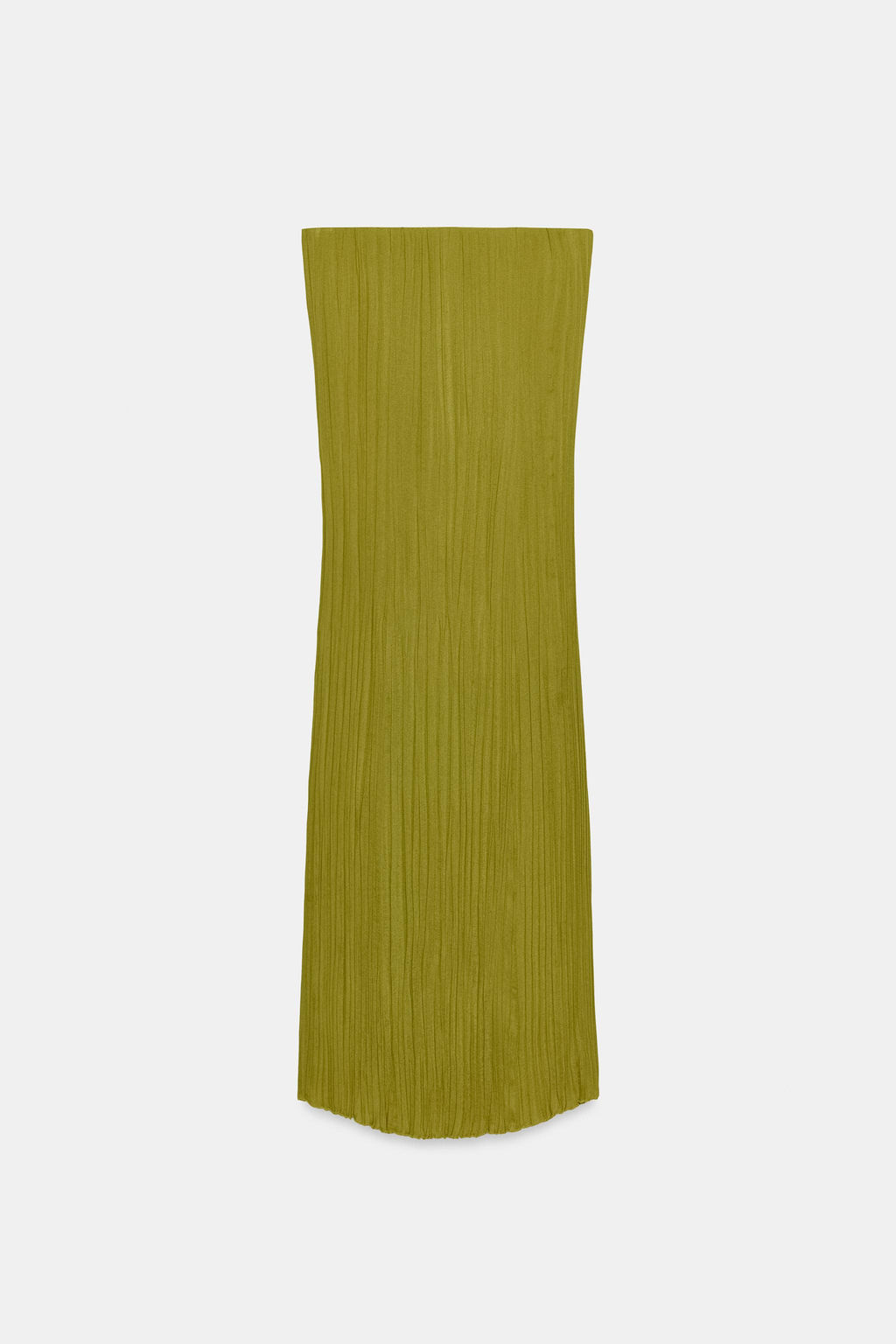 VESTIDO PALABRA DE HONOR TEXTURA / Verde medio - Zara фото 6