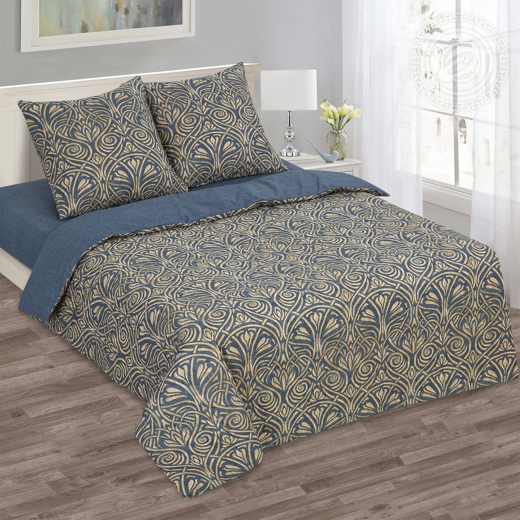 Постельное белье Мадрид (поплин зима-лето) Евро/Пододеяльник стеганый (молния): 1 шт. - 215*200; Простыня: 1 шт. - 215*240; Наволочка (клапан): 2 шт. - 70*70; Зима - лето