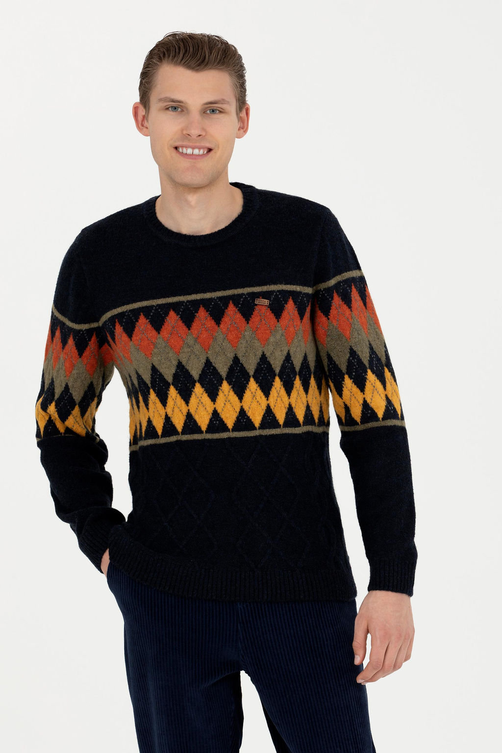 Мужской темно-синий свитер - U.s. polo assn фото 15