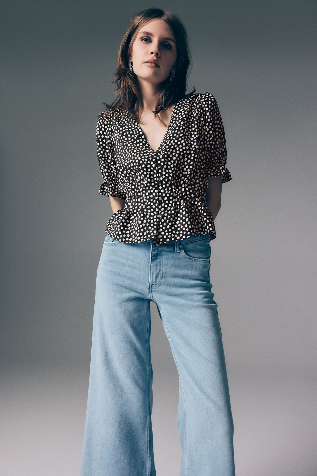 Blusa con peplum - H&m фото 4
