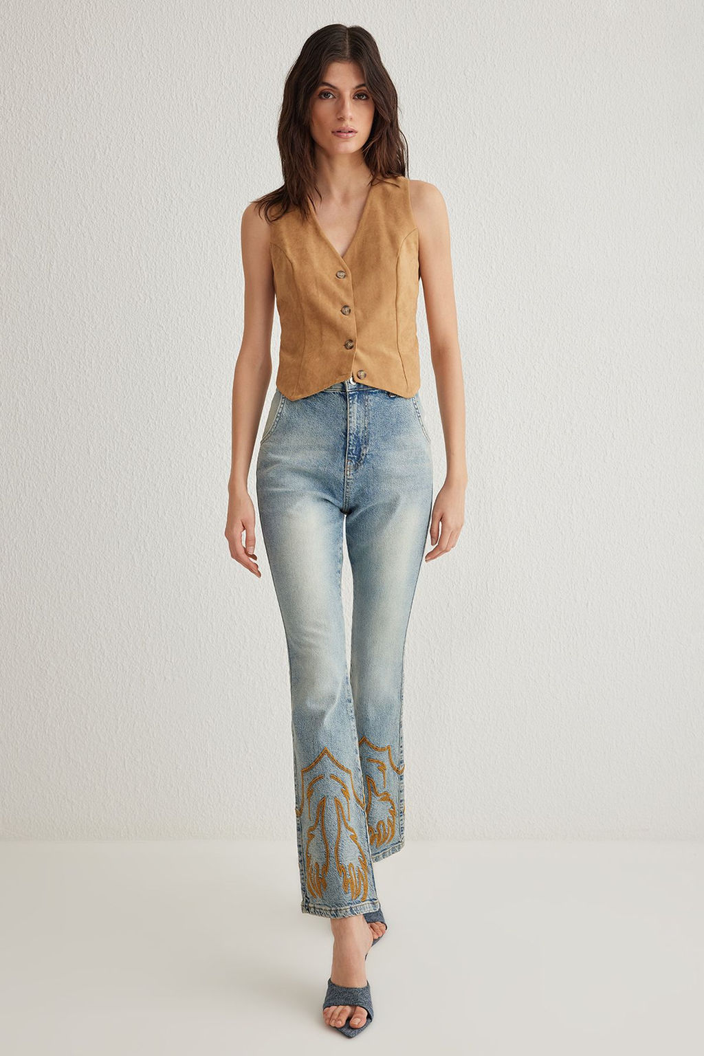 Mavi Nak?sl? Yuksek Bel Flare Jeans TWOSS25JE00011