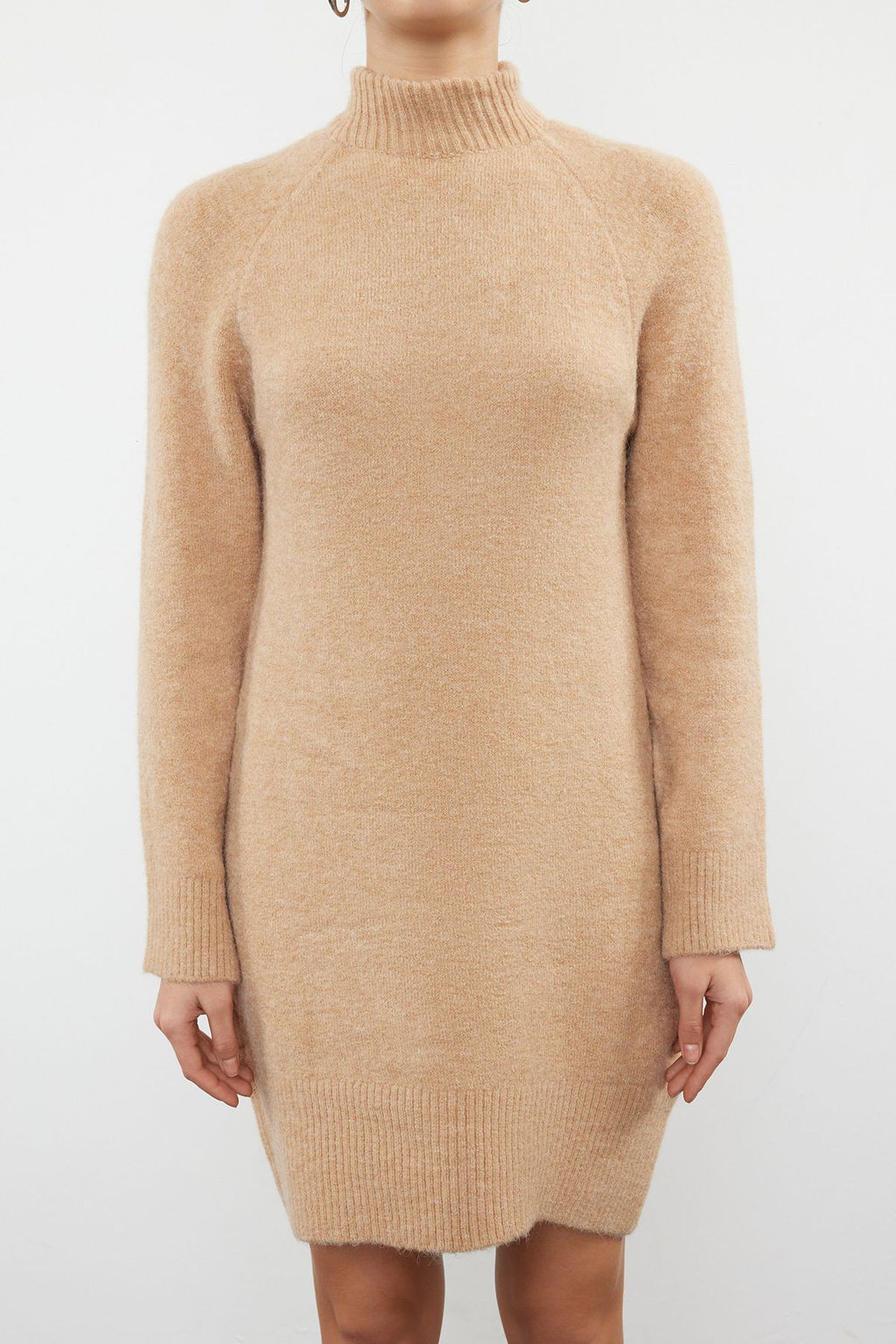 TRENDYOLMILLA Antrasit Mini Boy Triko Yunlu Elbise TWOAW25EL00017 фото 10