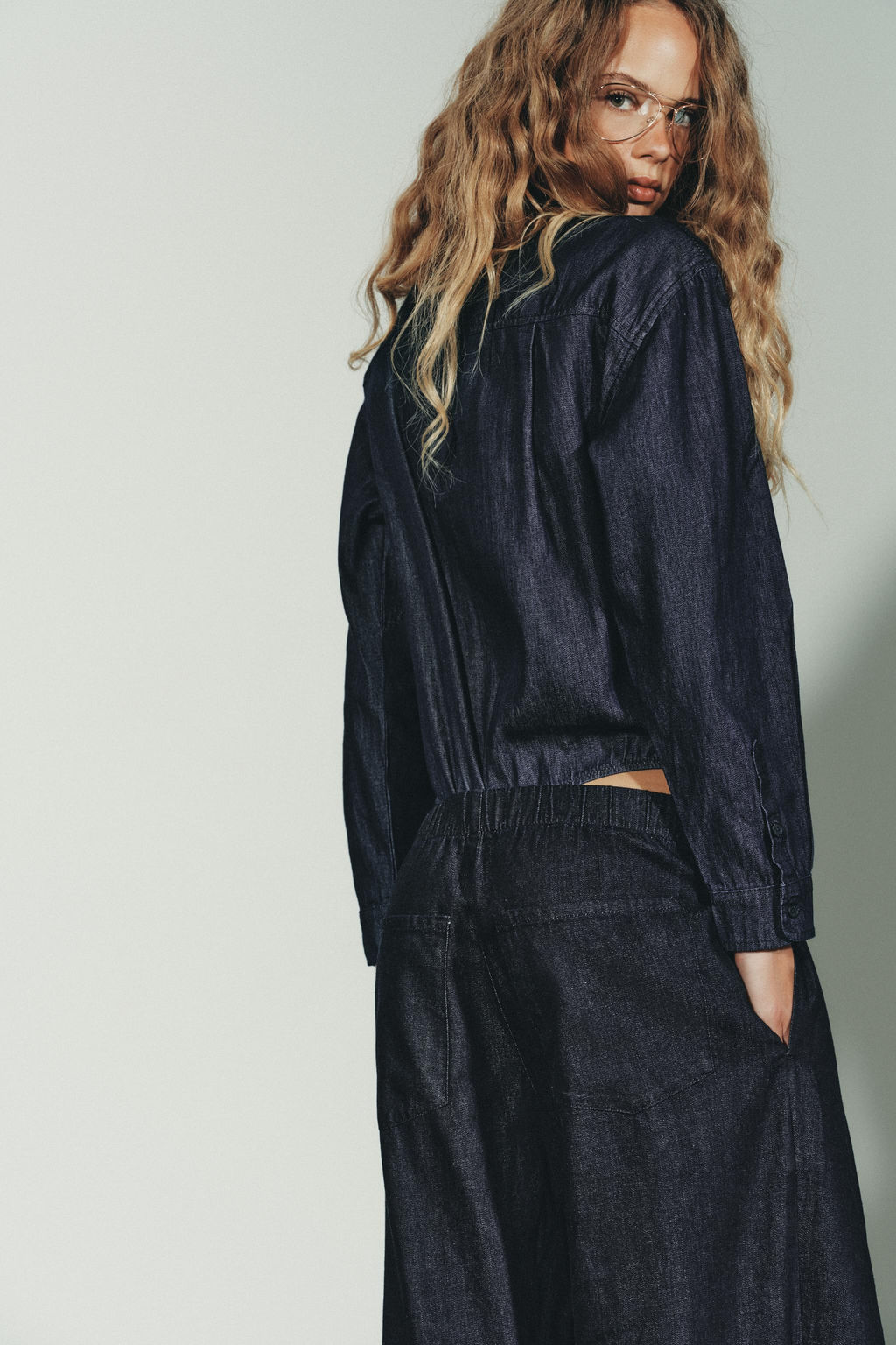 TRF DENIM TIE BODYSUIT - Zara фото 6