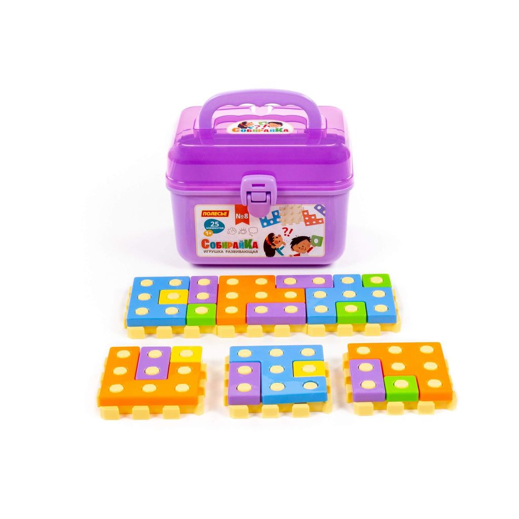 Игрушка развивающая СобирайКа №8 (25 элементов) (в чемоданчике) - Полесье фото 6