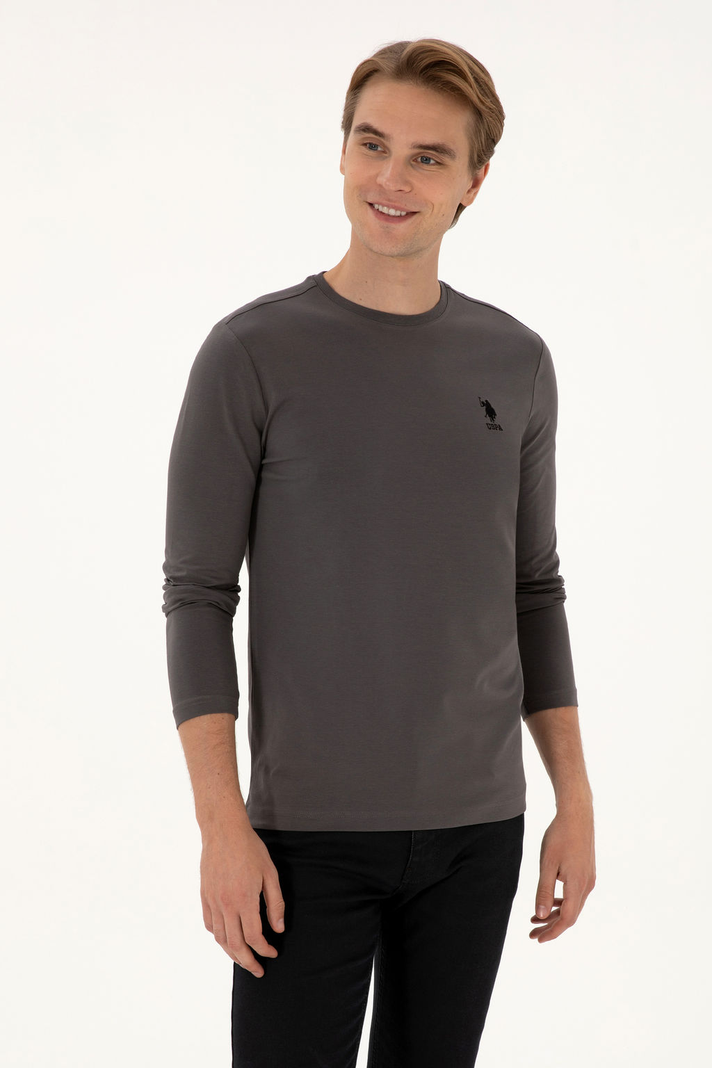 Erkek Gri Basic Sweatshirt Sepette S_rpriz _ndirim - U.s. polo assn фото 10