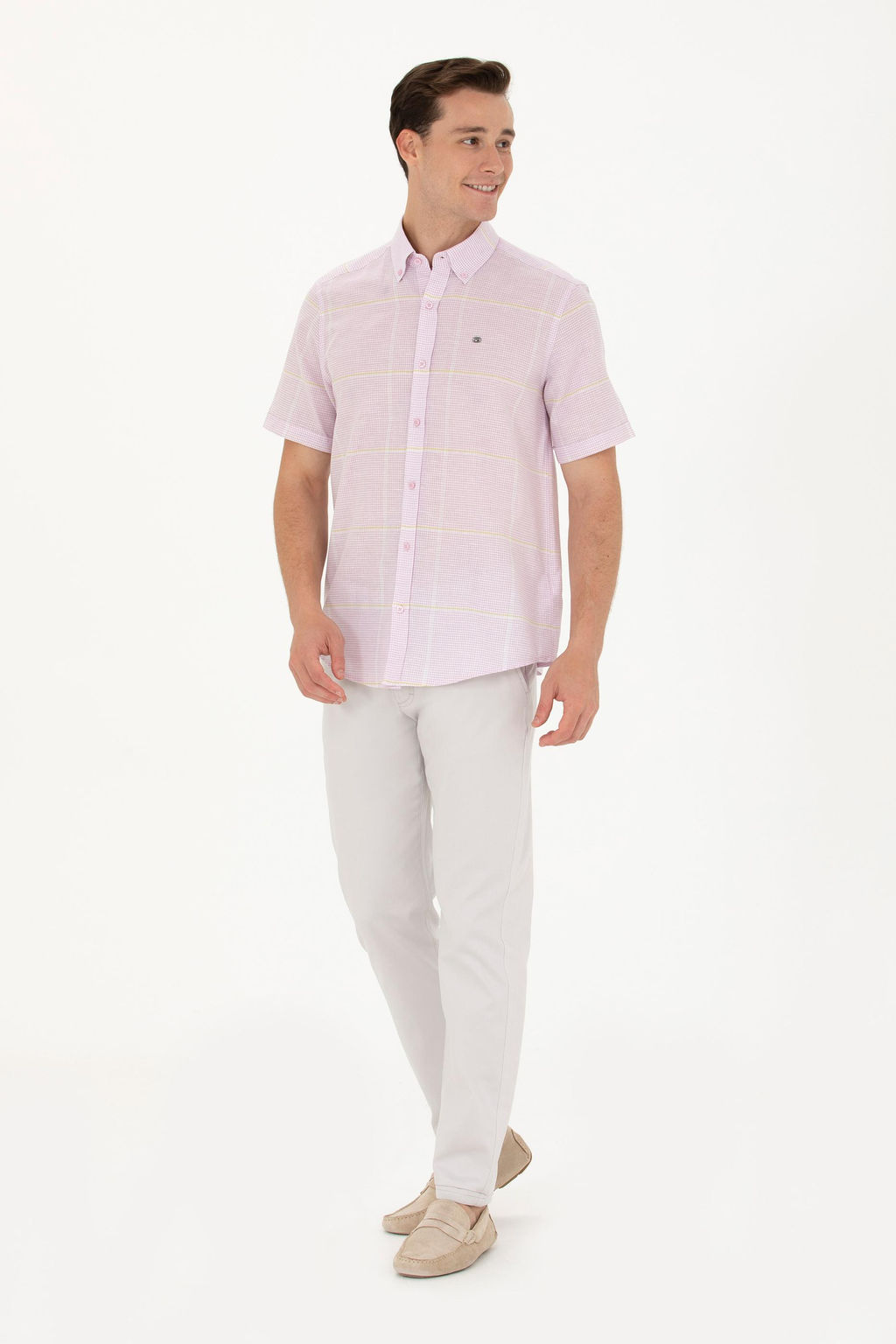 U. S. Polo Assn Мужская рубашка с коротким рукавом Magnolia - U.s. polo assn фото 18