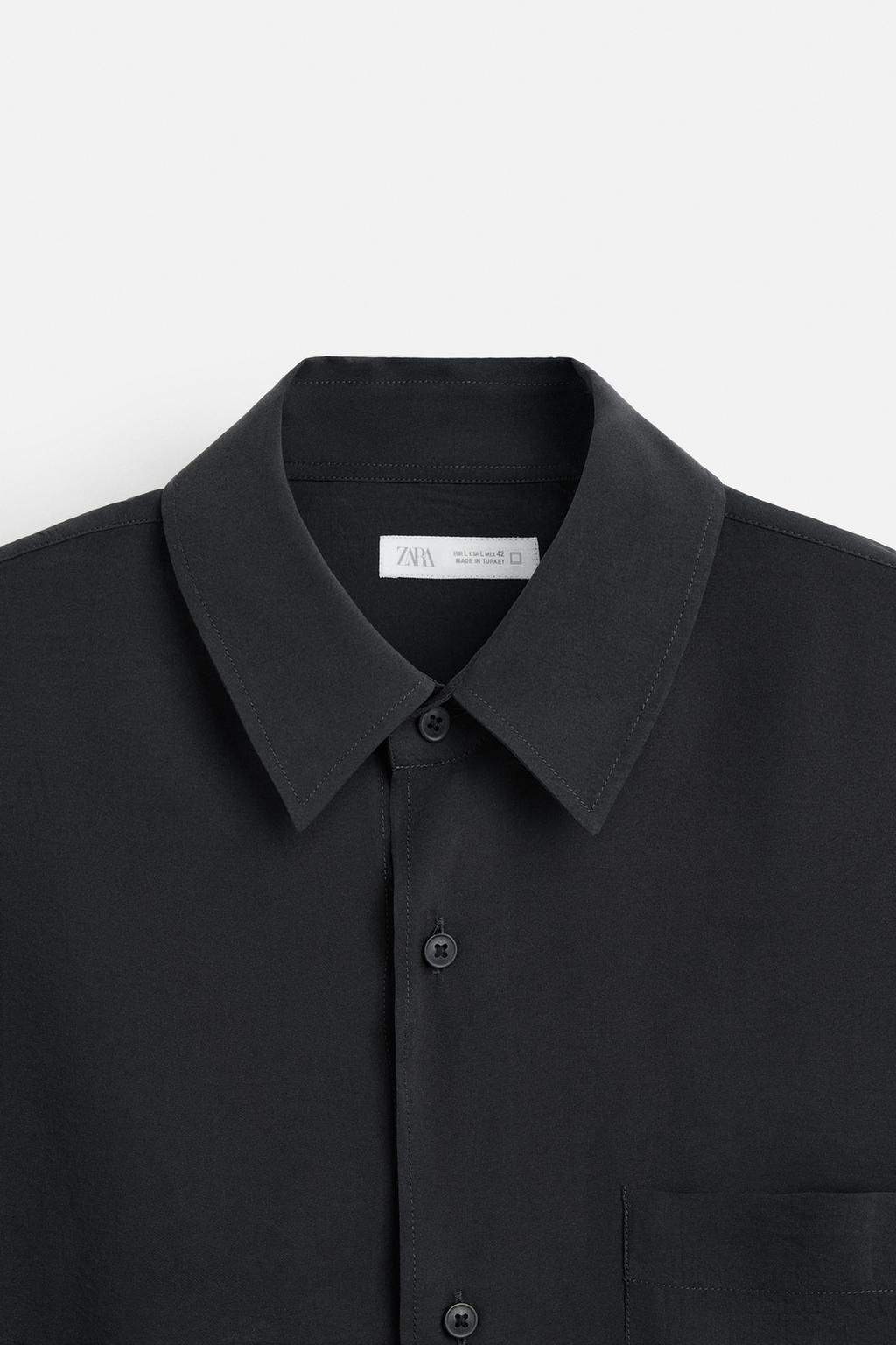 FLOWING SHIRT WITH POCKET - Zara фото 19