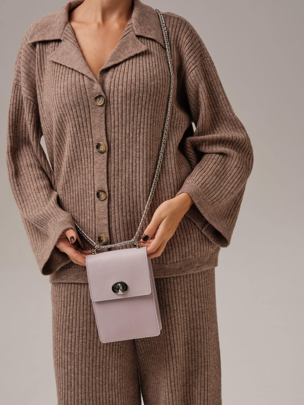 Мини-сумка кросс-боди Azaro 30194 розовый дым