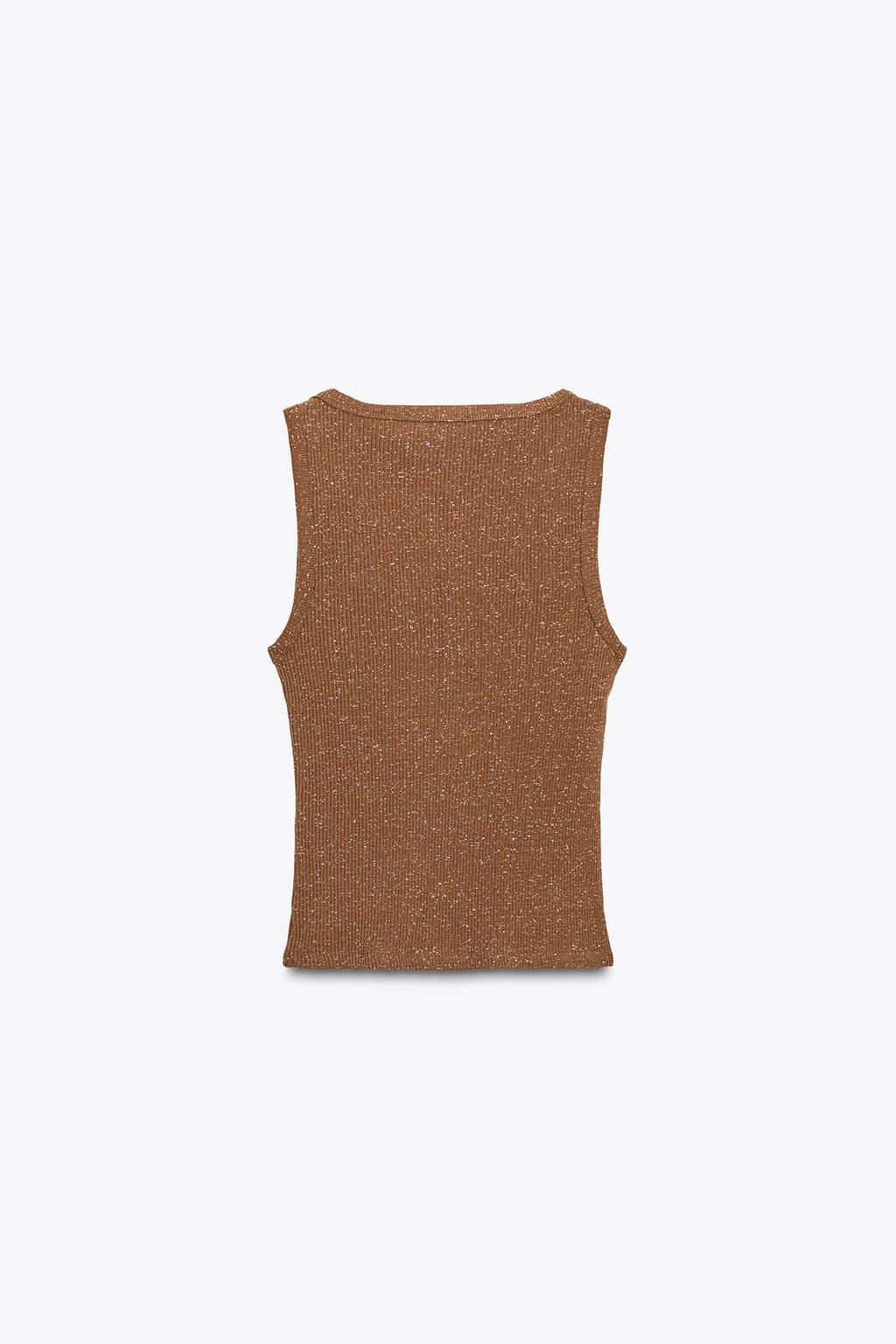 WASHED-EFFECT STUDDED TOP - Zara фото 5
