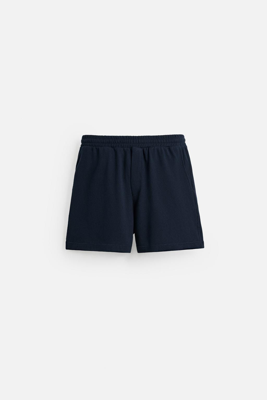 TEXTURED RELAXED FIT BERMUDA SHORTS - Zara фото 6