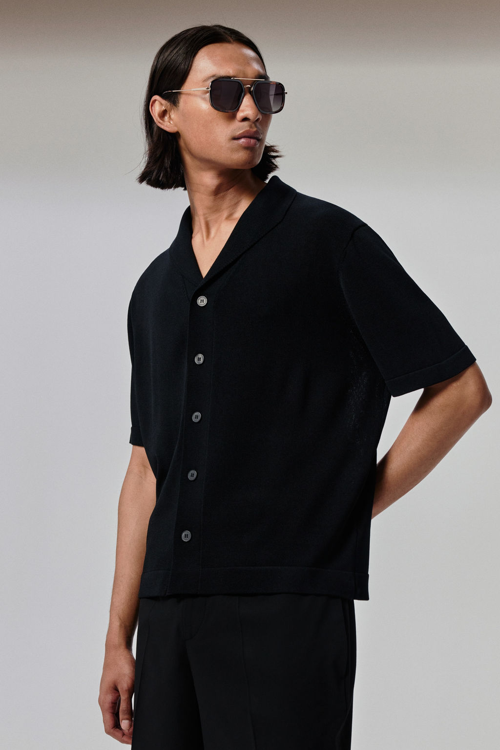 Camisa en punto fino Regular Fit - H&m фото 7