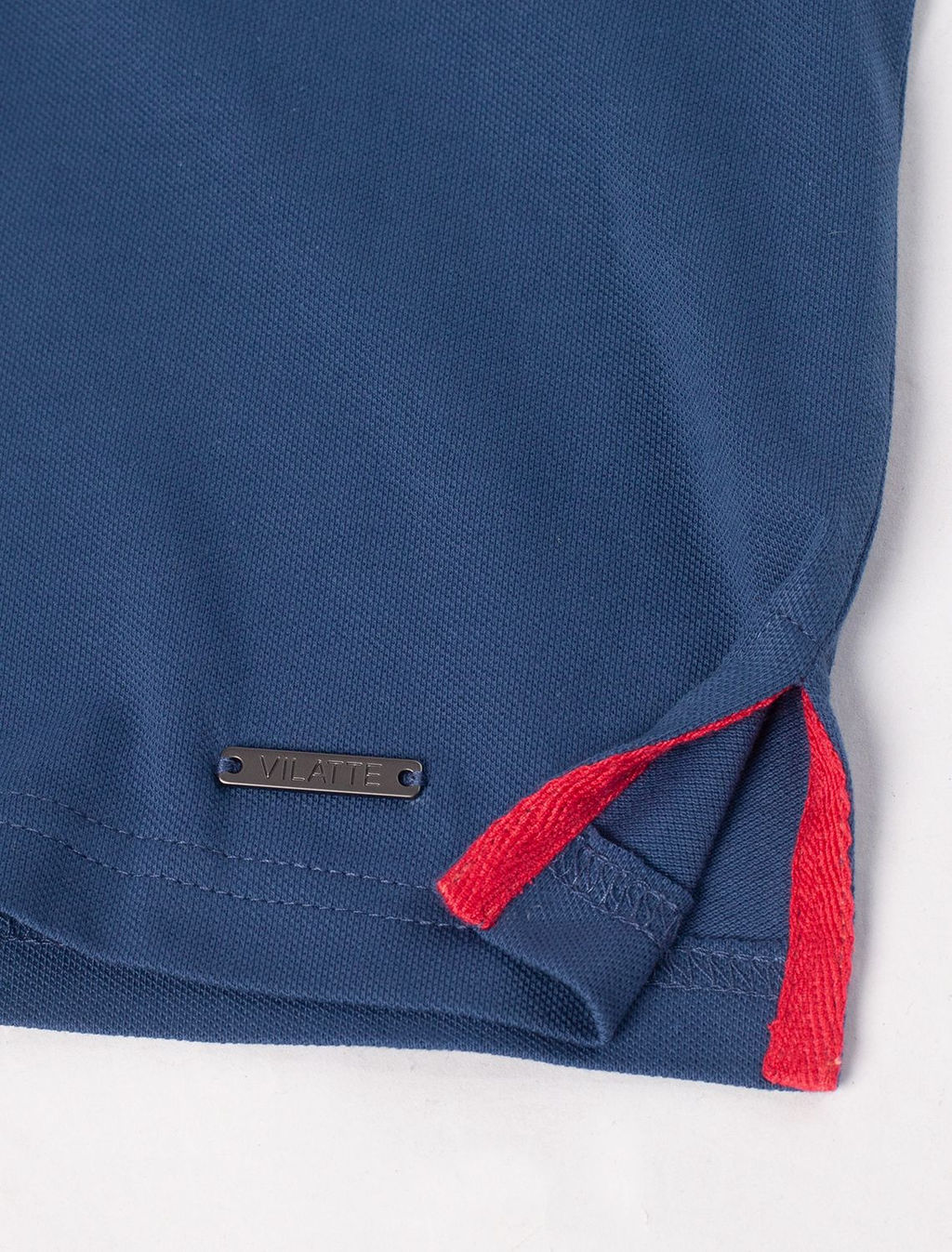 Футболка-поло из трикотажа пике с эластаном