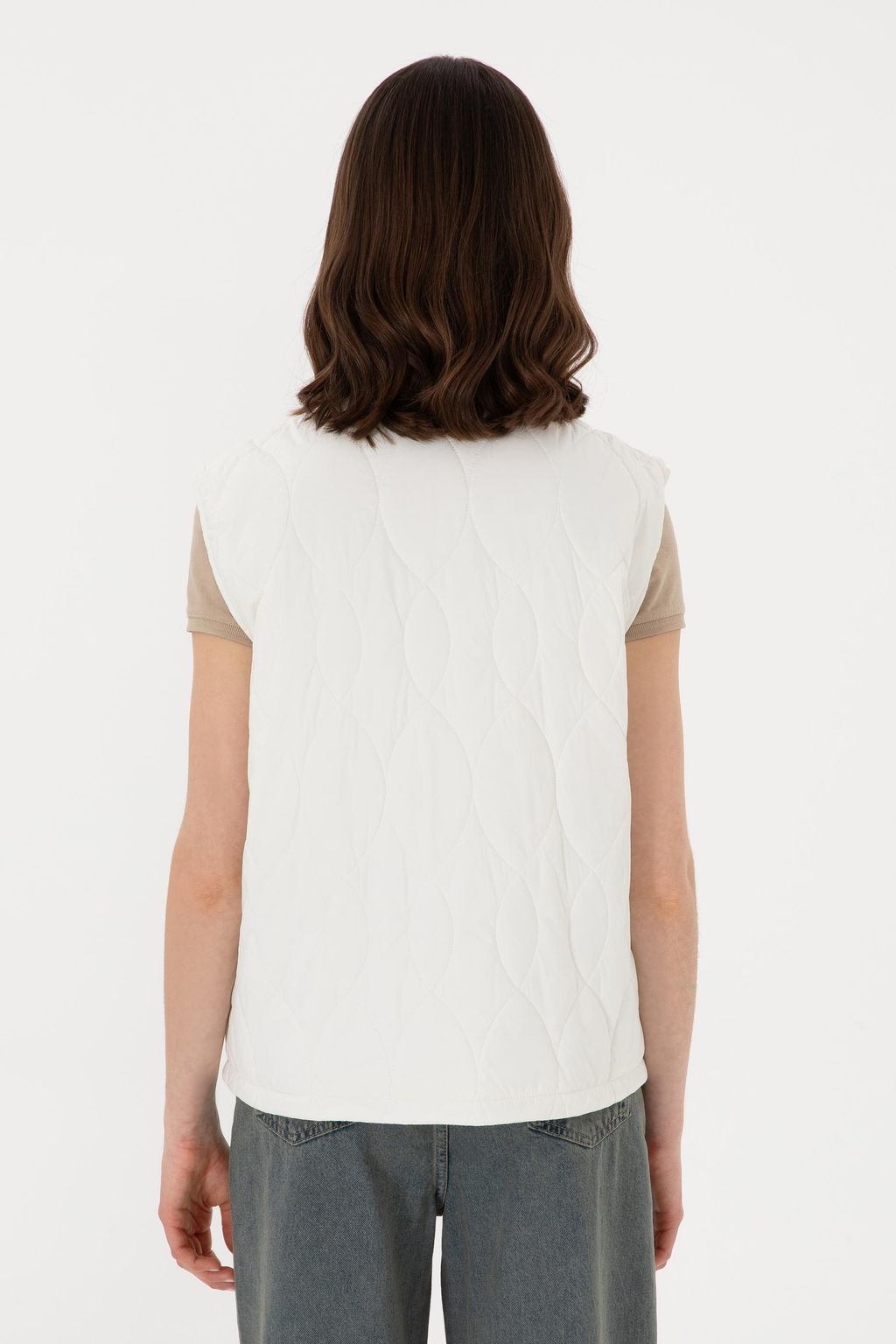 Kad_n Krem Yelek Sepette S_rpriz _ndirim - U.s. polo assn фото 5