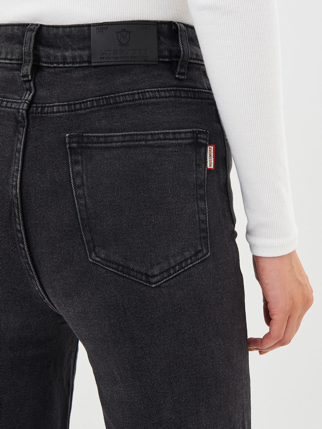 Женские джинсы широкие с высокой посадкой - Mossmore фото 45