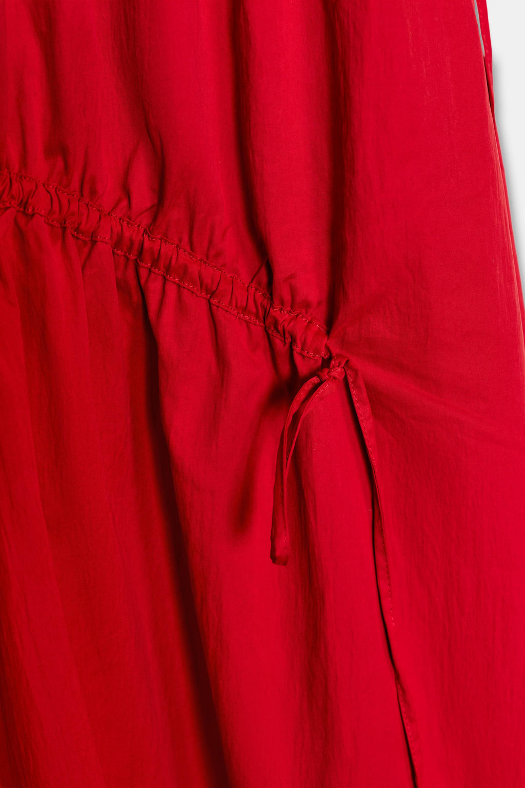 NYLON MIDI DRESS WITH TIES - Zara фото 18