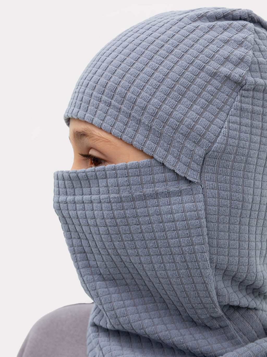 Шапка-балаклава детская в сером цвете - Mark formelle фото 5