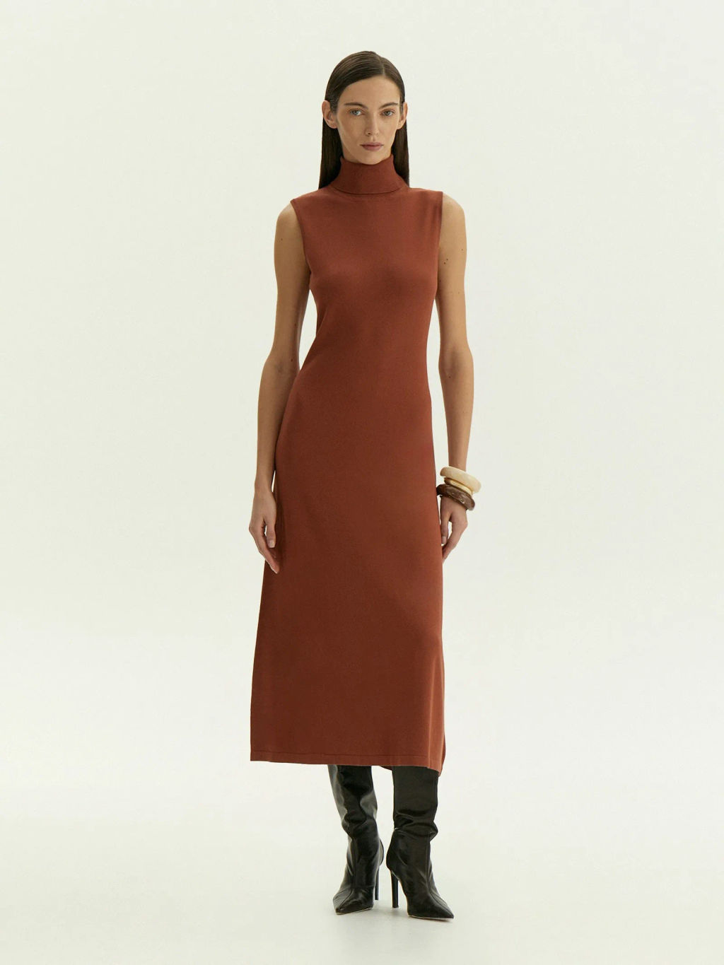 Платье без рукавов, PL1737/clarity