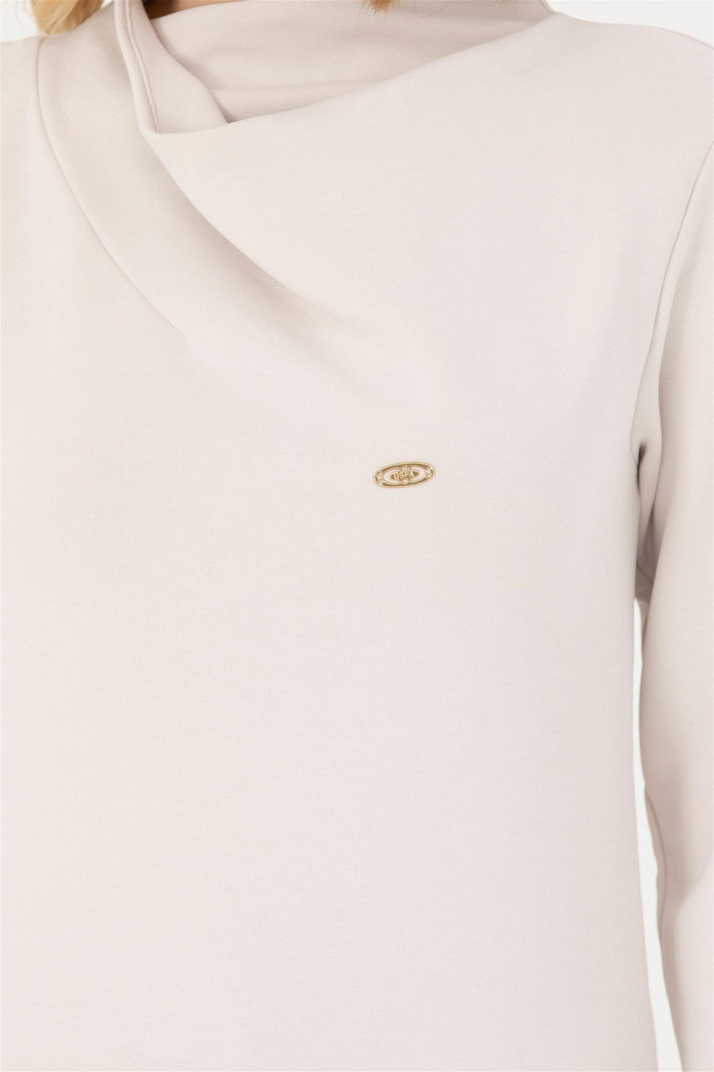 Женский свитшот с воротником-стойкой и камнем - U.s. polo assn фото 7