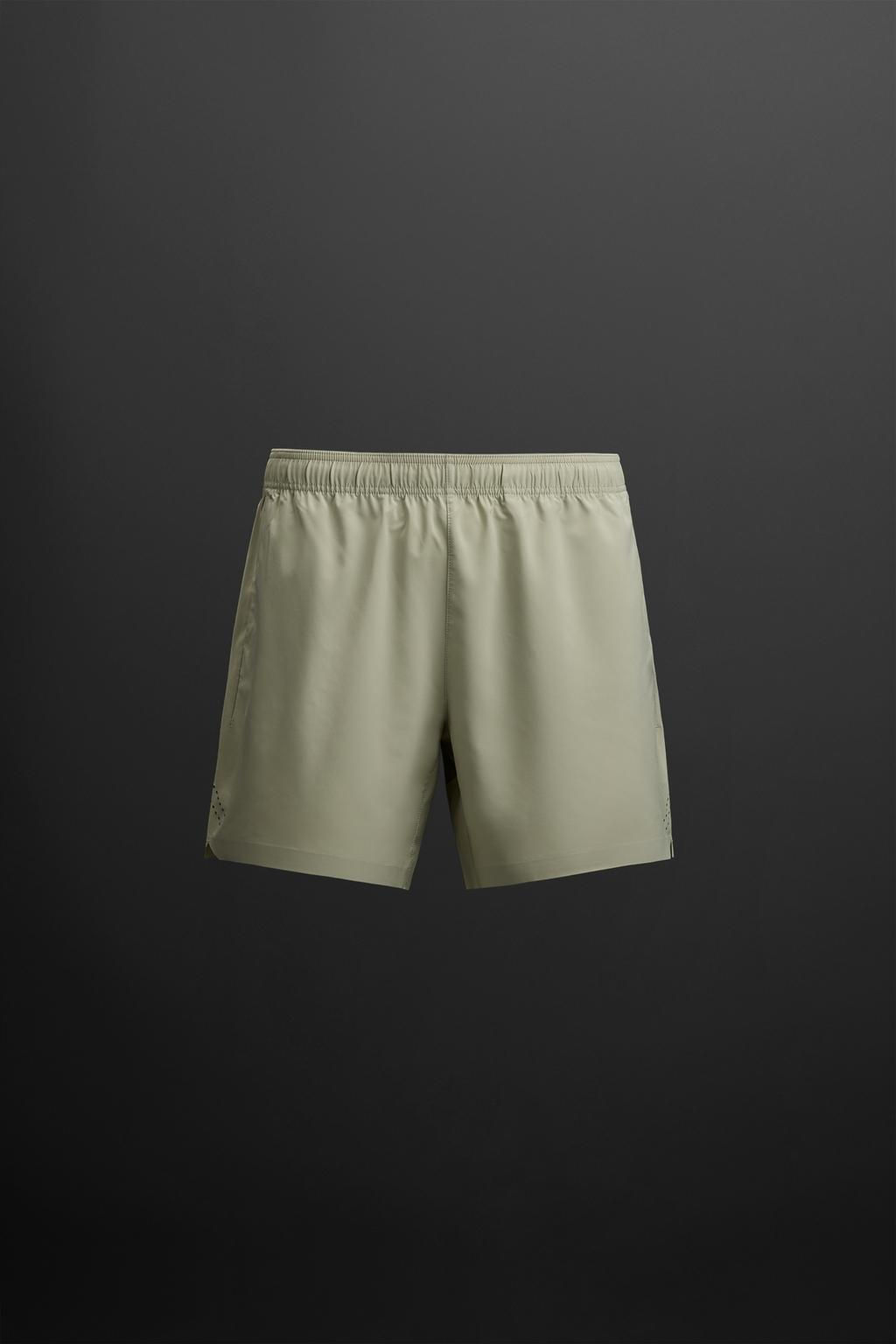 LIGHTWEIGHT PERFORATED SHORTS - Zara фото 9