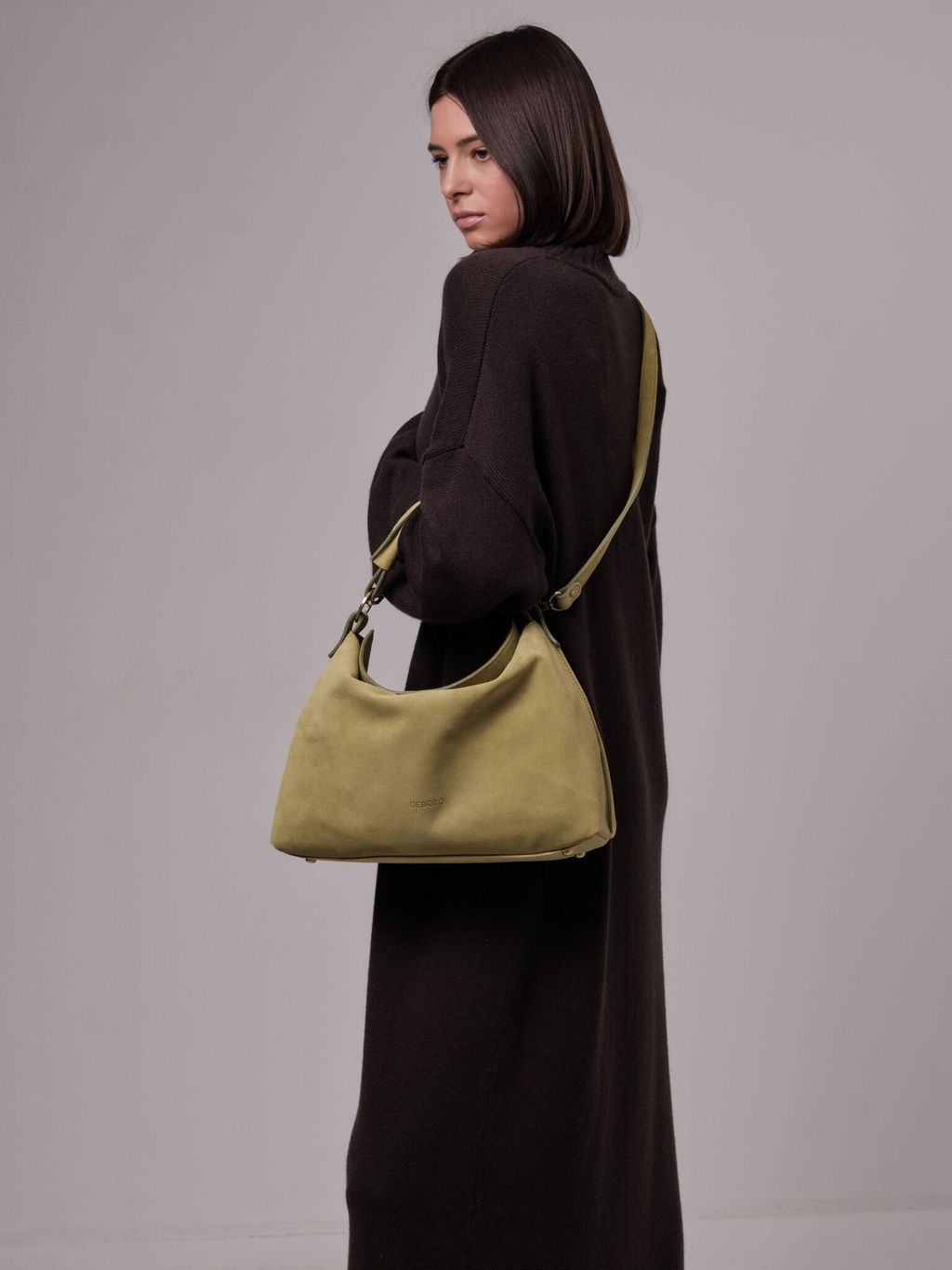 Замшевая сумка Deboro 30900 киви