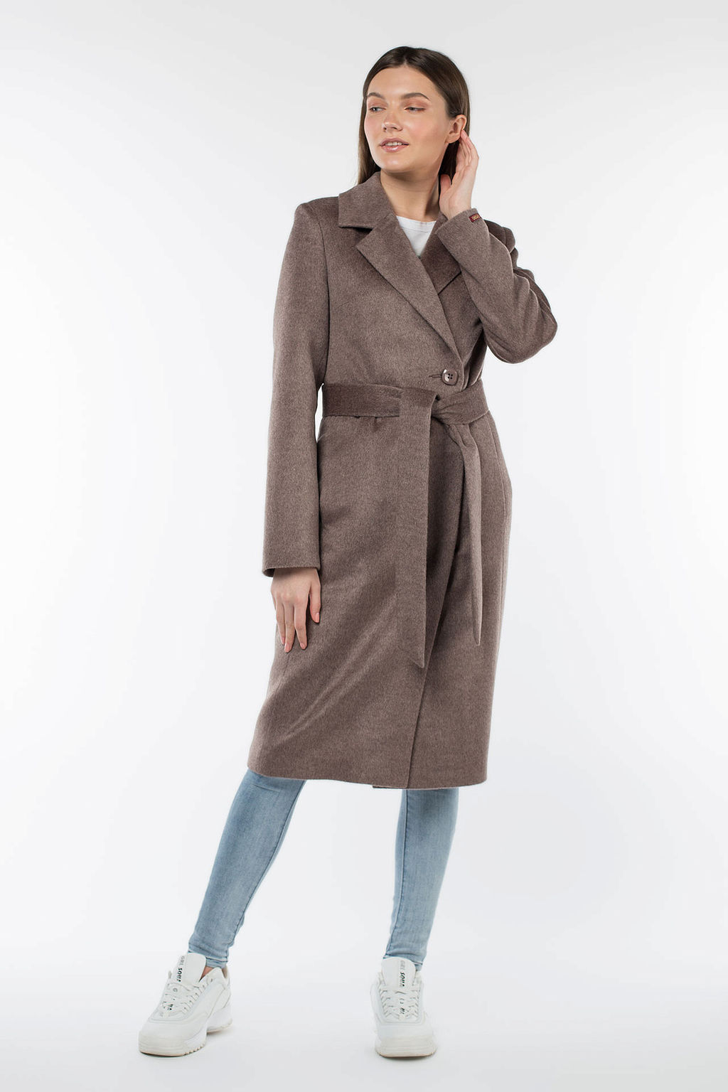 Пальто женское демисезонное (пояс) - El podio фото 2