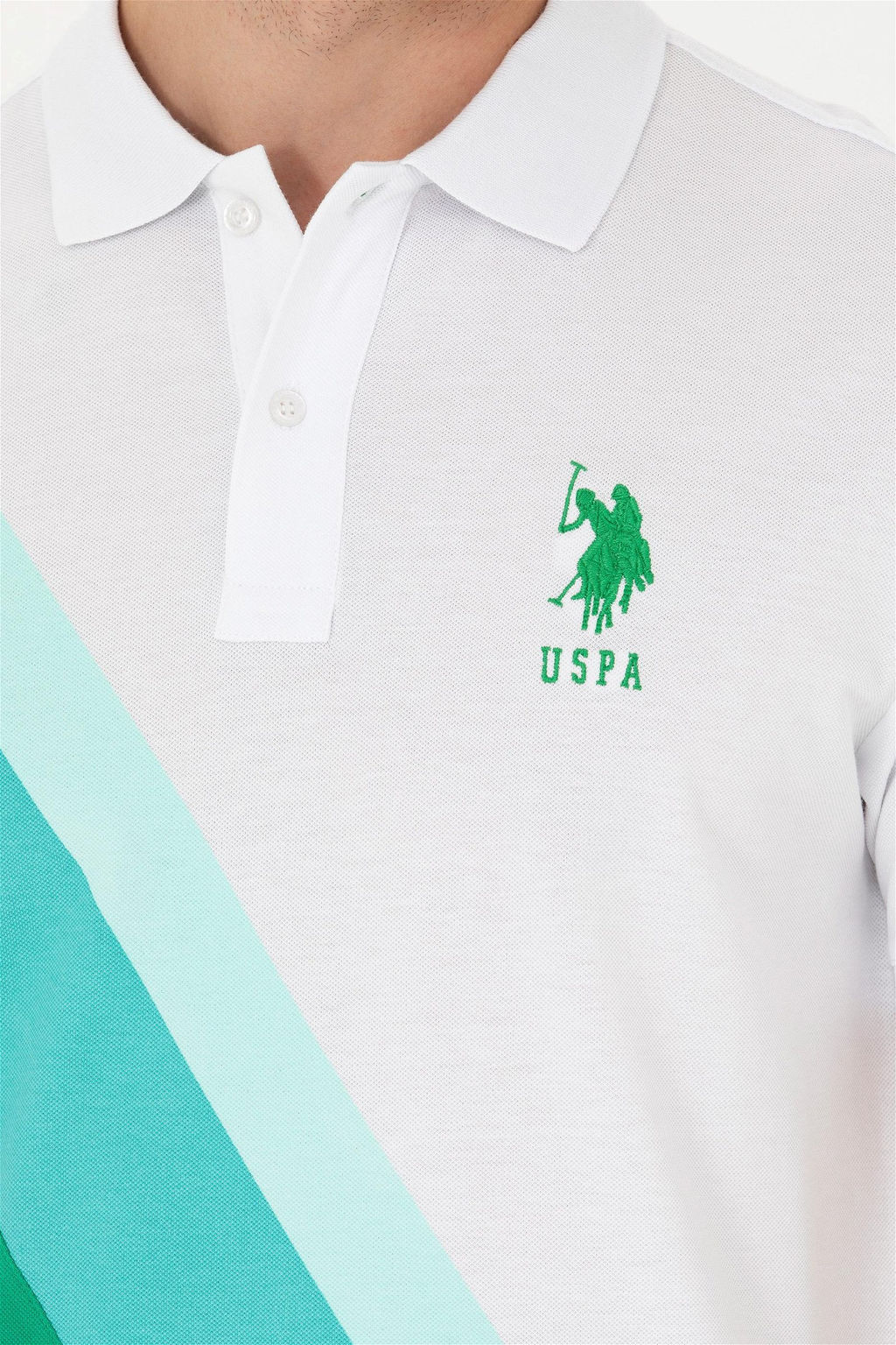 Мужская зеленая футболка - U.s. polo assn фото 14