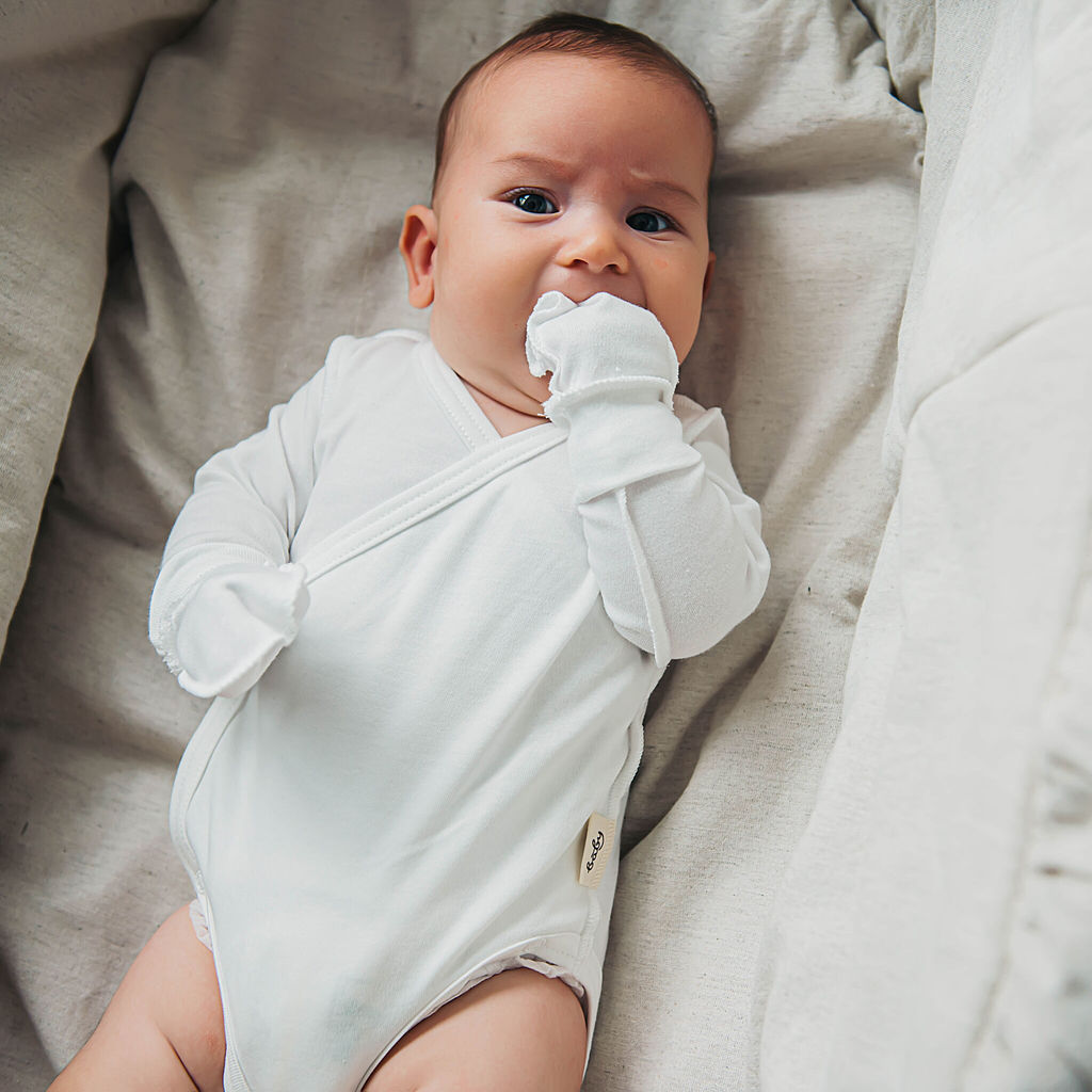 Варежки-царапки Молоко 2 пары 0+ - Bungly фото 3