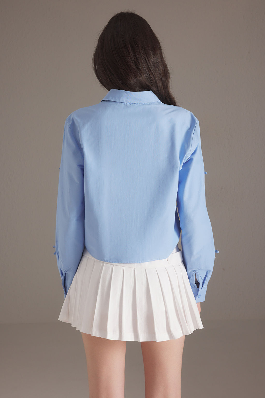 TRENDYOLMILLA Ac?k Pembe Fiyonk Detayl? Gomlek TWOSS25GO00144  фото 4