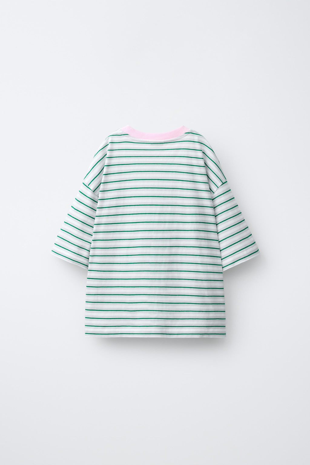 CAMISETA RAYAS BORDADO PENN  / Verde - Zara фото 2