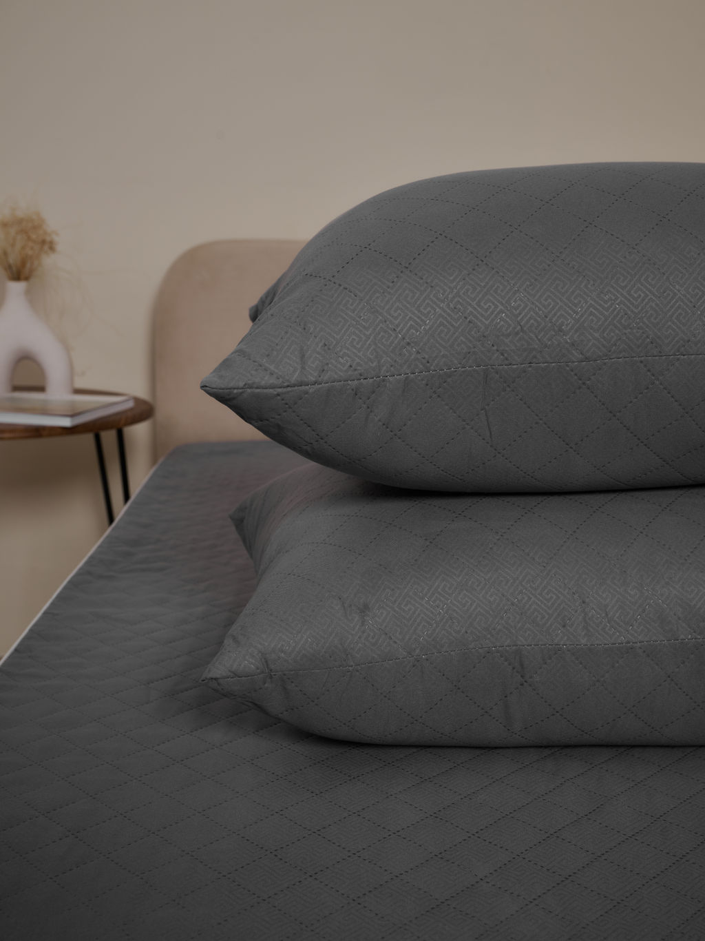 Комплект подушек для сна - Темный серый 50х70