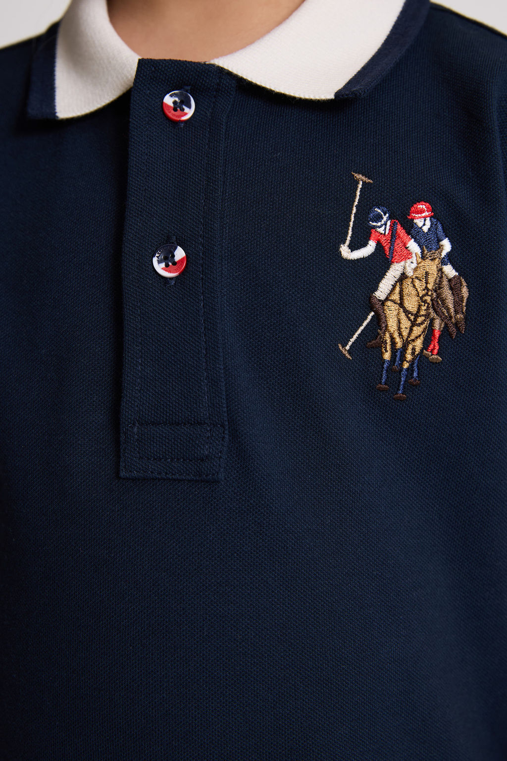 Erkek Гocuk Lacivert Polo Yaka Basic TiЕГrt - U.s. polo assn фото 6