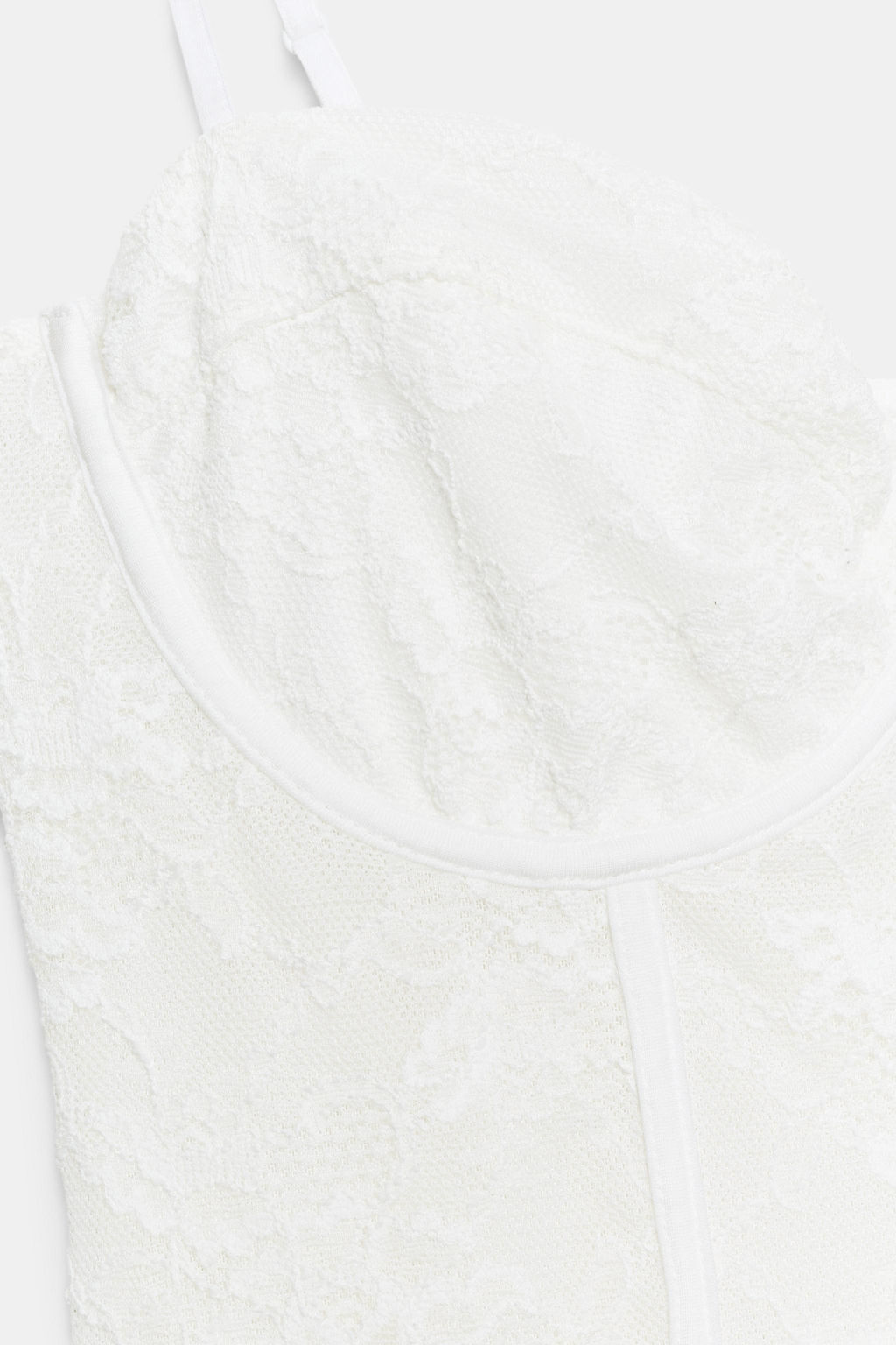TOP CORSETERO ENCAJE / Blanco roto - Zara фото 6
