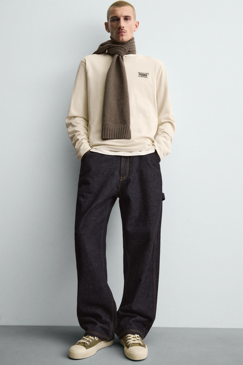 PIZZERIA LA MONTECARLO PRINT T-SHIRT - Zara фото 14